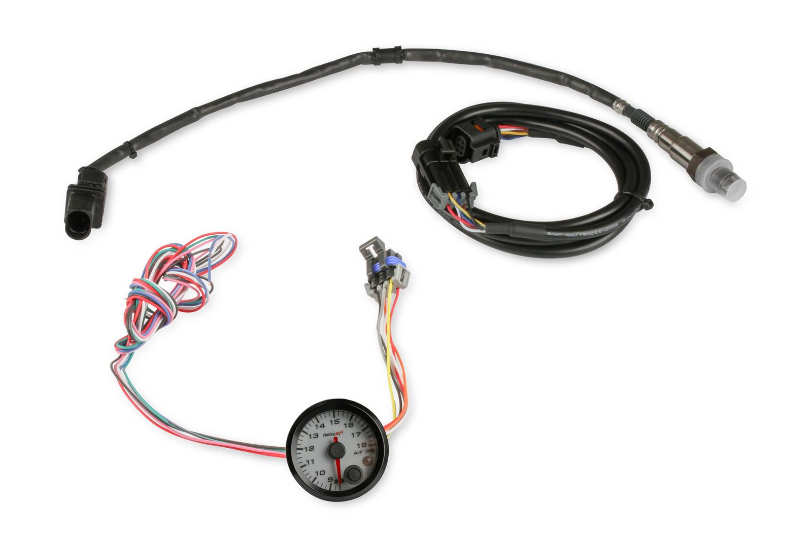 Holley EFI White Air/Fuel ratio Analog Display Gauge-Sensor Kit - Click Image to Close